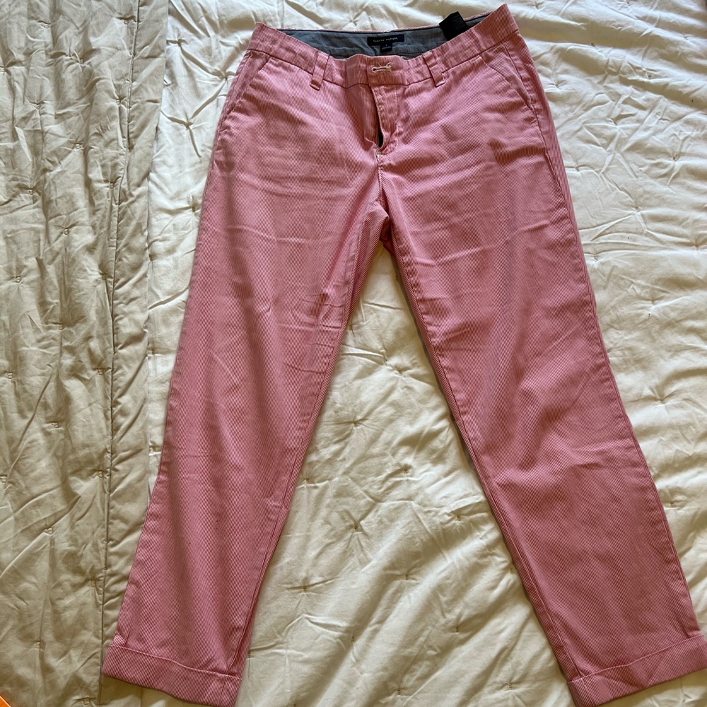 Tommy Hilfiger seersucker cropped trousers